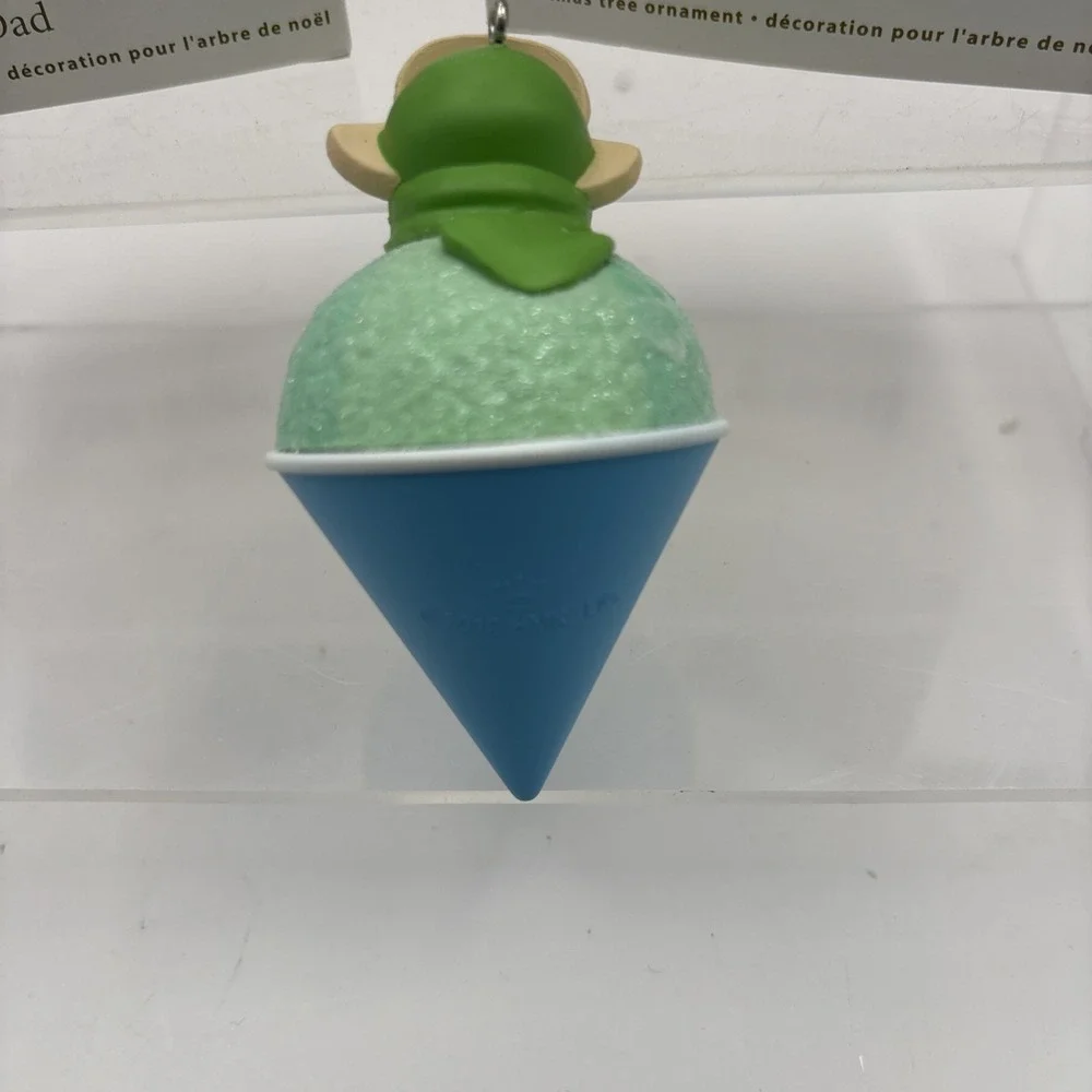 Hallmark Keepsake Ornament~Dad and Son in a Snowcone~2012